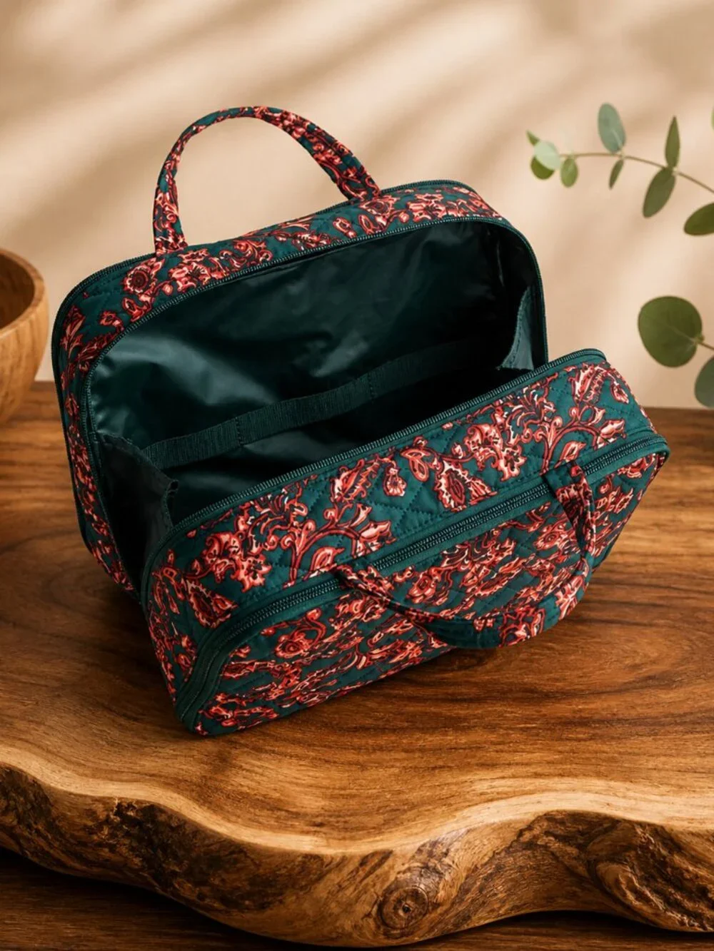 Vera Bradley Ultimate Travel Case Victorian Vines Premium Cotton NWT